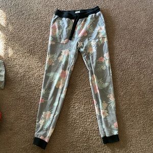 flower print joggers